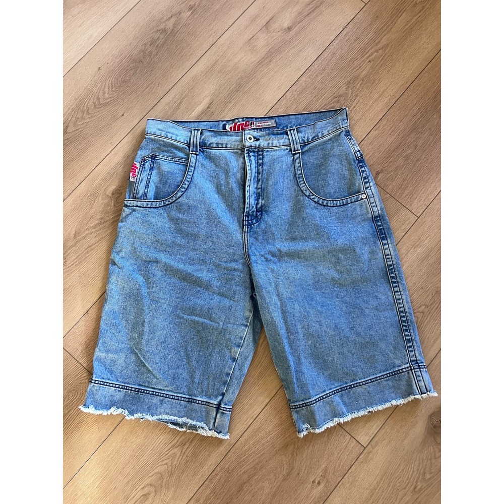 JNCO Originals 14 Inch Destroyer 207 Denim Shorts Mens 38 Wide Leg Skater X123